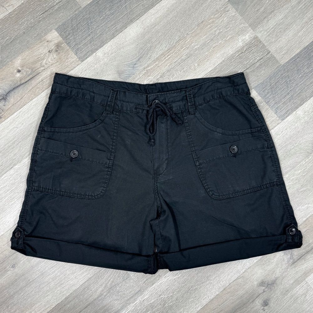 Supplies Cotton Twill Cuffed Utility‎ Chino Shorts Black 14